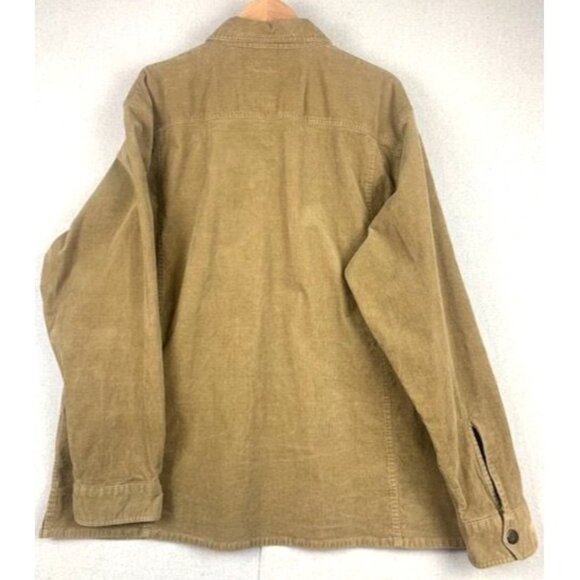 Brooks Brothers Men's XL Camel Tan Thick Corduroy Shacket Button-Front - Picture 2 of 9